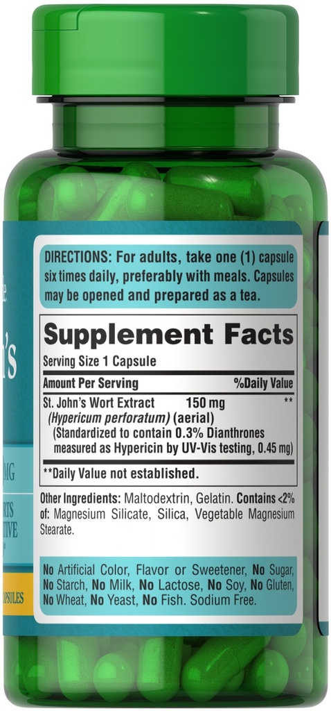 St John's wort 150 mg 100 caps - Puritan's Pride