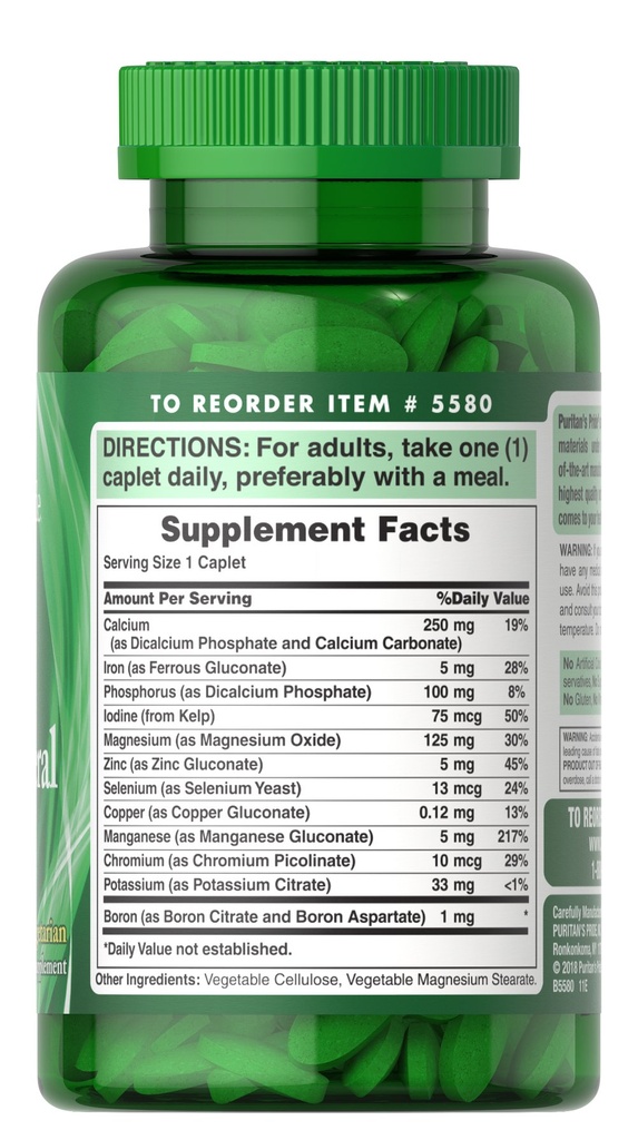 Super Chelated Multi-Mineral 100 tabs - Puritan's Pride