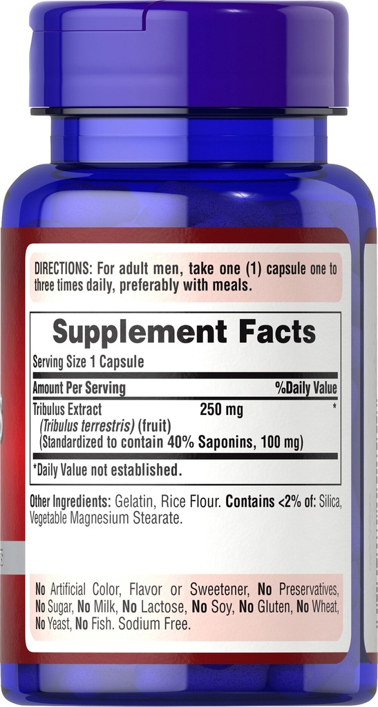 Tribulus terrestris 250 mg 90 caps - Puritan's Pride
