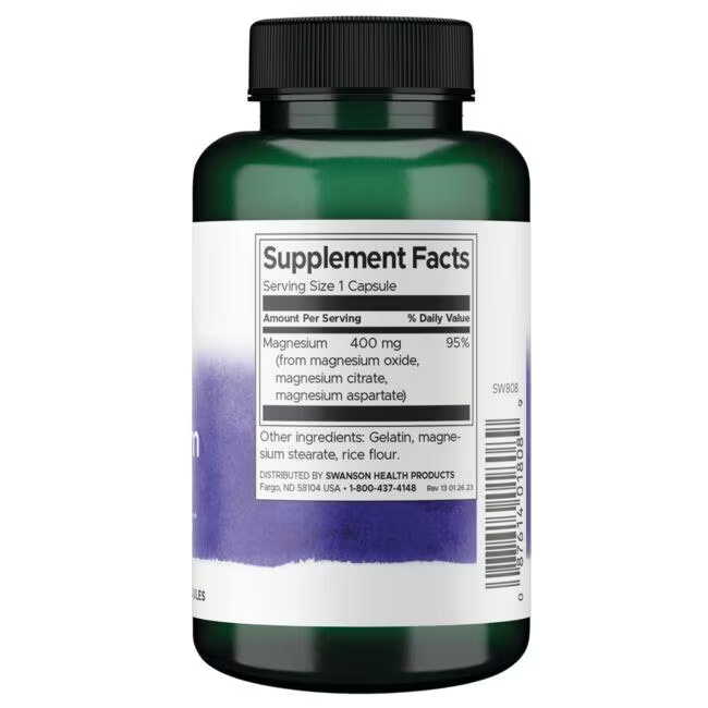 Triple magnesium complex 400 mg 100 caps - Swanson