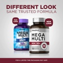 Mega multi for men 50+ 100 caplets - Piping Rock