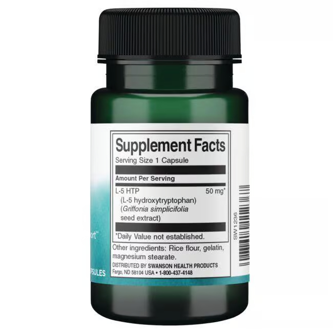 5-HTP 50 mg 60 caps Stress support - Swanson
