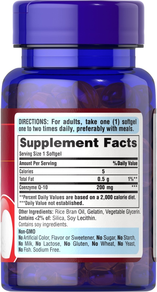 Co Q10 Q-sorb 200 mg 60 softgels - Puritan's Pride