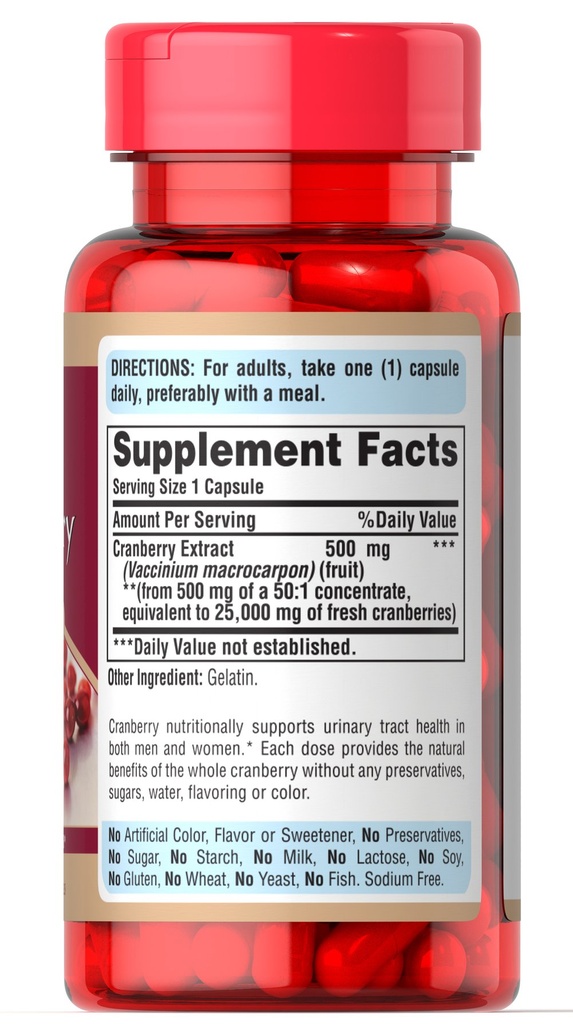Cranberry 25,000 mg 30 caps - Puritan's Pride