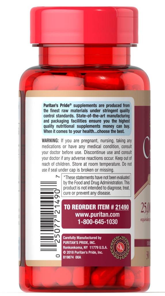 Cranberry 25,000 mg 30 caps - Puritan's Pride