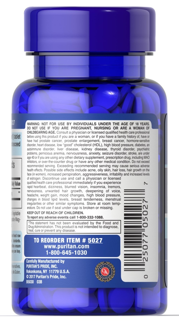 DHEA 50 mg 50 tabs - Puritan's Pride