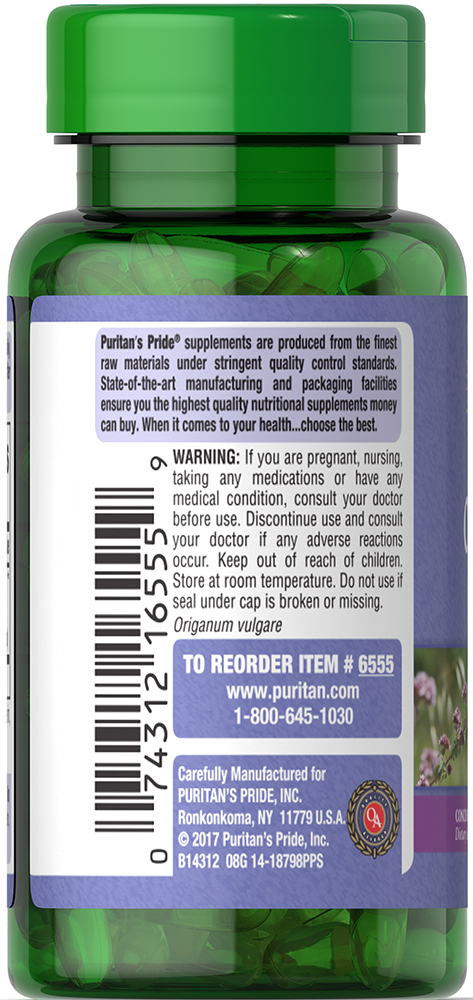 Oil of oregano extract 150 mg 90 softgels - Puritan's Pride
