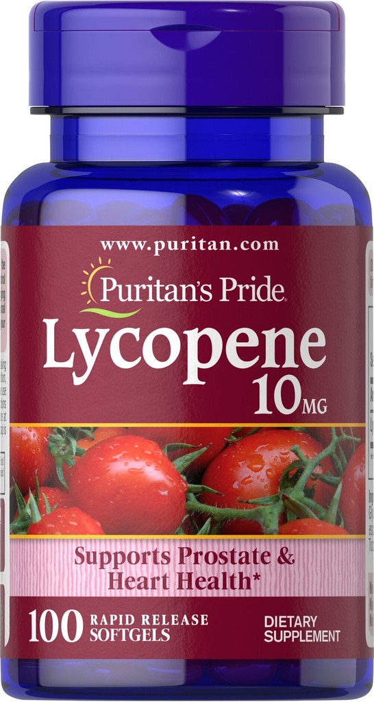 Licopeno 10 mg 100 cápsulas blandas - Puritan's Pride