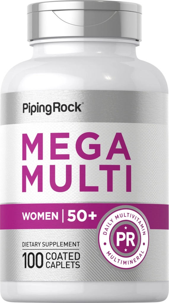 Mega multiple Multivitamínico para mujeres 50+ años 100 tabletas | La ...