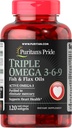 Triple omega 3-6-9 Aceite de pescado y linaza 120 cápsulas blandas