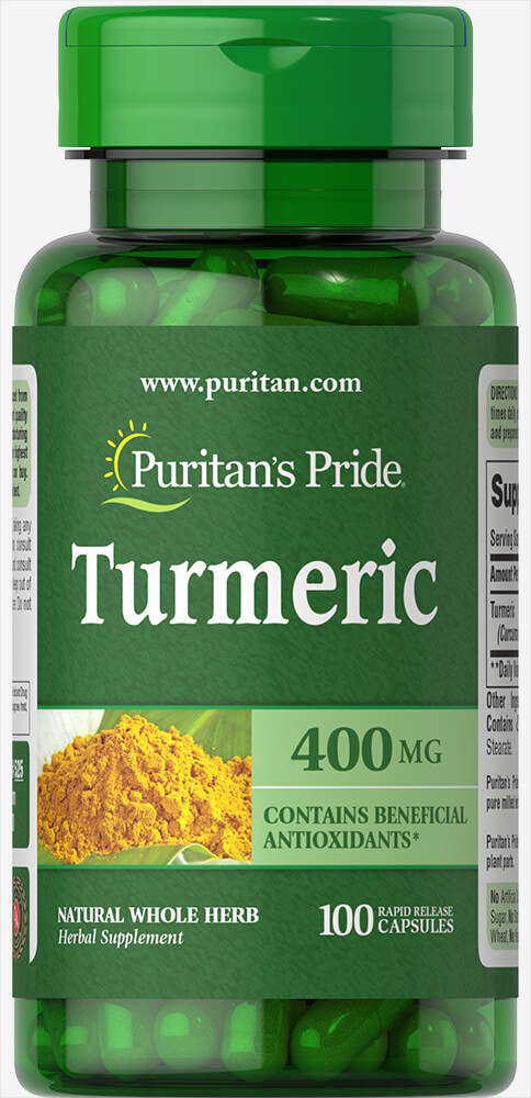 Cúrcuma turmeric 400 mg 100 cápsulas