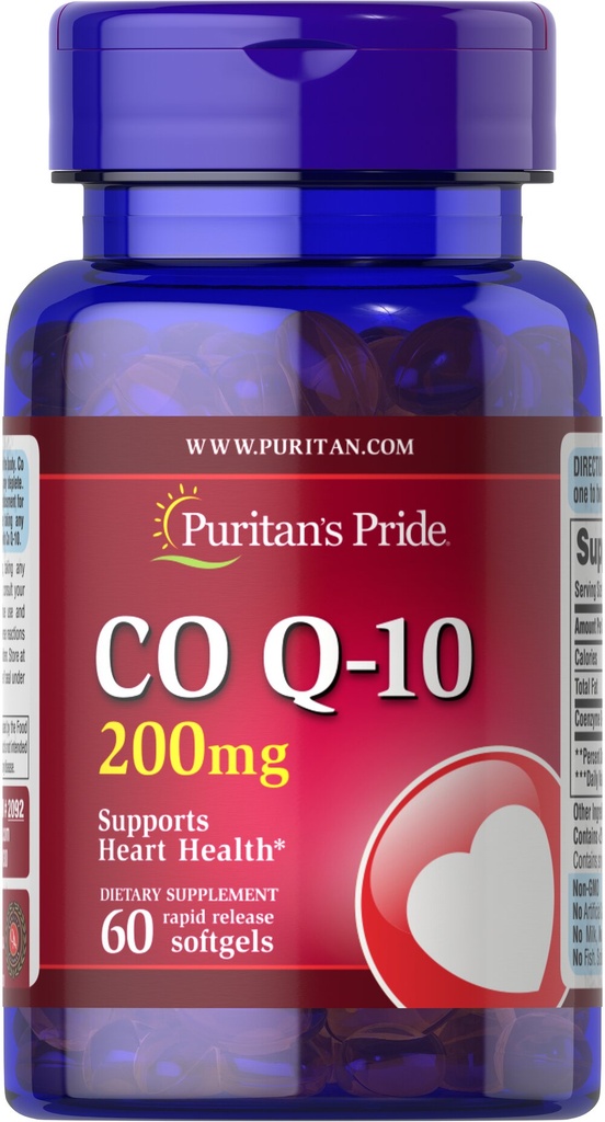 Coenzima Q10 (Ubiquinona) Q-sorb 200 mg 60 cápsulas blandas