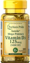 Vitamina D3 5,000 unidades 100 cápsulas blandas