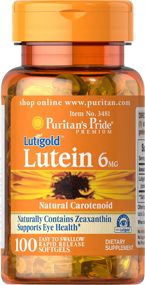 Luteína 6 mg 100 cápsulas blandas