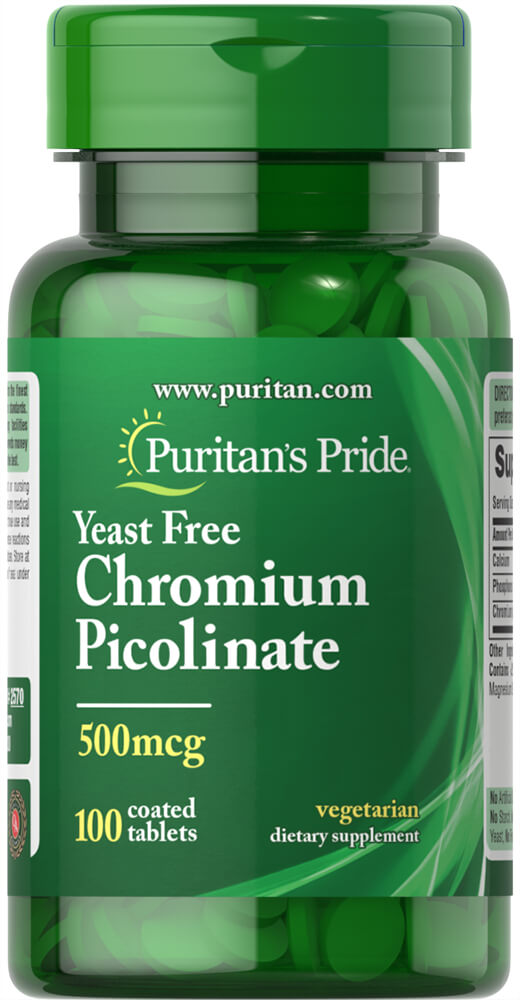 Chromium picolinate 500 mcg 100 tabs - Puritan's Pride