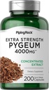 Pygeum 4,000 mg 200 cápsulas - De alta concentración