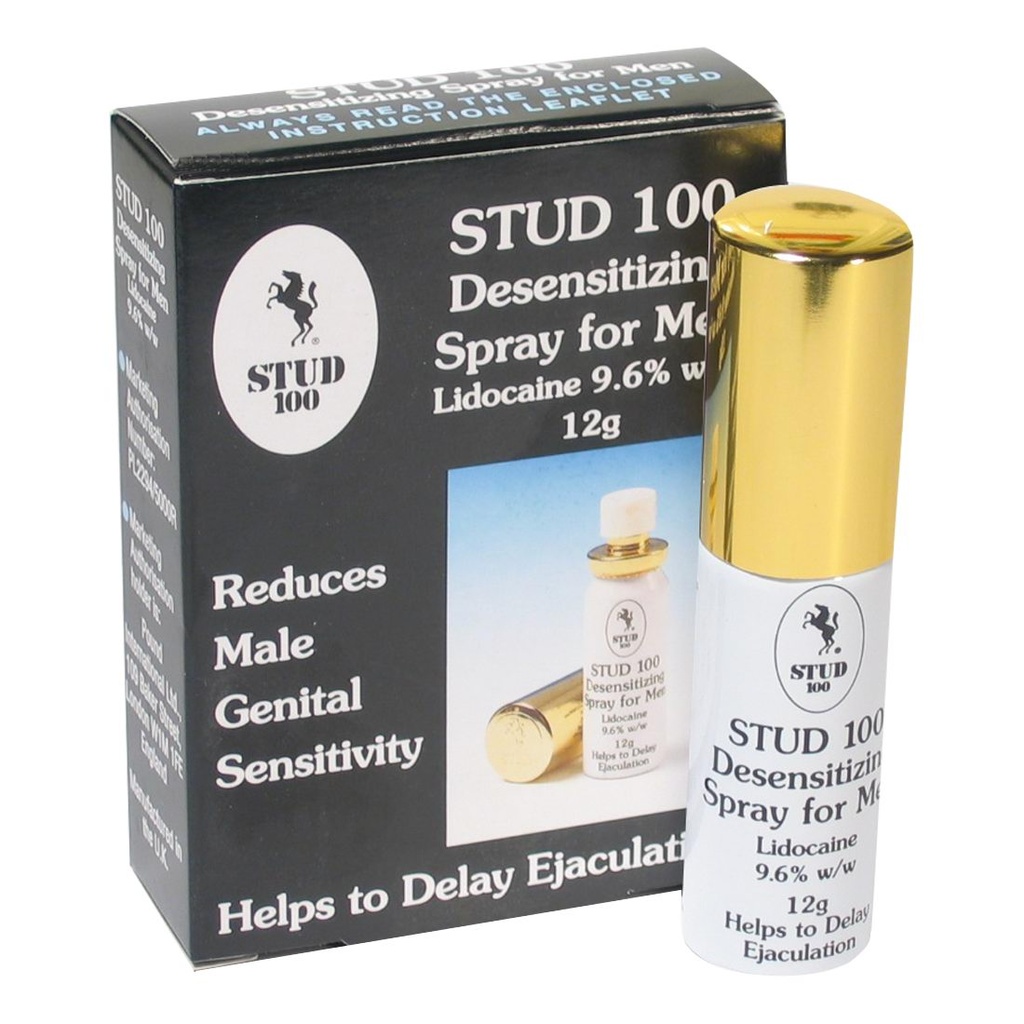 Stud 100 spray tapa dorada 12 g