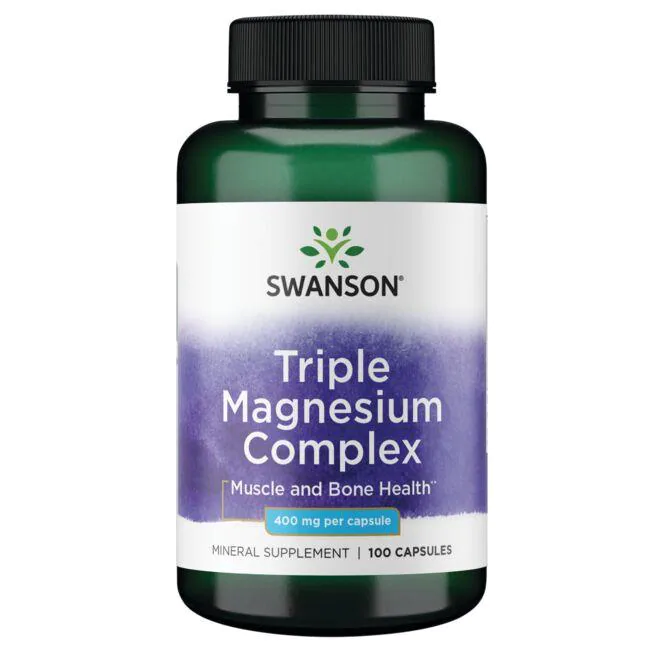 Complejo de triple magnesio 400 mg 100 cápsulas