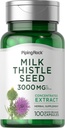 Extracto de cardo lechero 3,000 mg 100 cápsulas