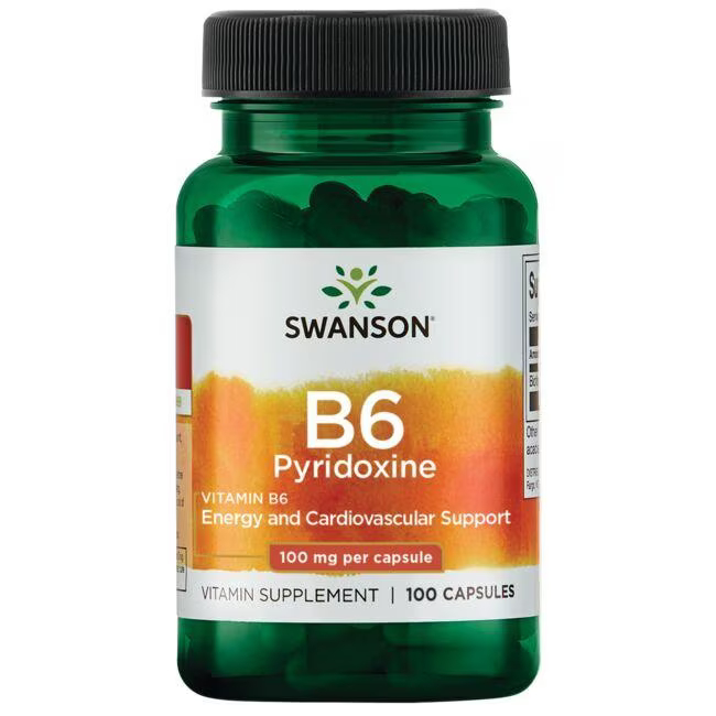 Vitamina B6 Piroxidina 100 mg 100 caps
