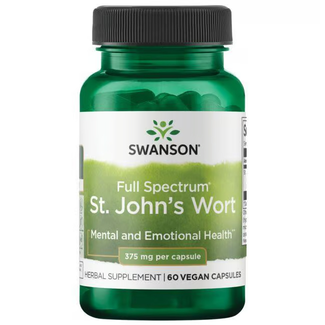 Hierba de San Juan de amplio espectro 375 mg 60 cápsulas veganas