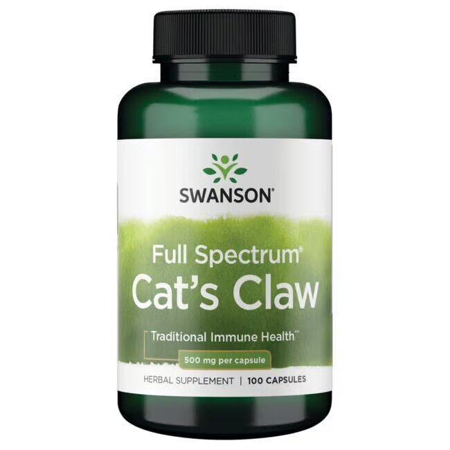 Uña de gato de espectro completo 500 mg 100 cápsulas