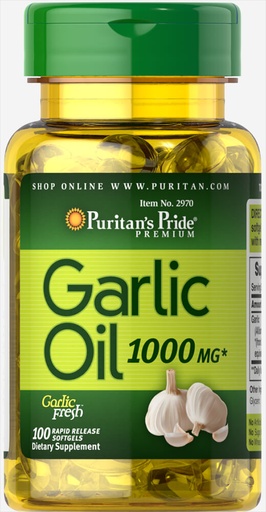 [garlic-oil-1000mg-100s-puritan-v] Aceite de ajo 1,000 mg 100 cápsulas blandas