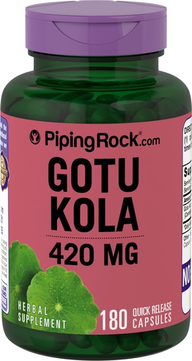 Gotu kola 420 mg 180 cápsulas