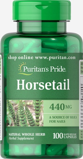 [horsetail-440mg-100caps-puritan-v] Cola de caballo 440 mg 100 cápsulas