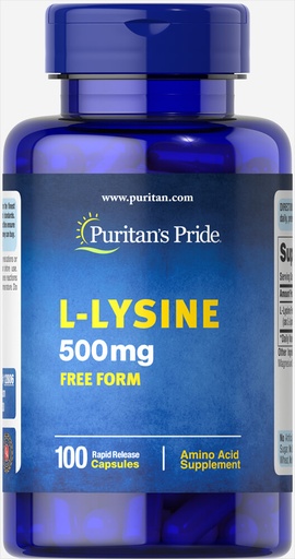 L-Lisina 500mg 100 cápsulas de liberación rápida