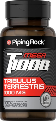 [t1000-100caps-piping-v] Mega T1000 Tribulus terrestris 1,000mg 100 cápsulas