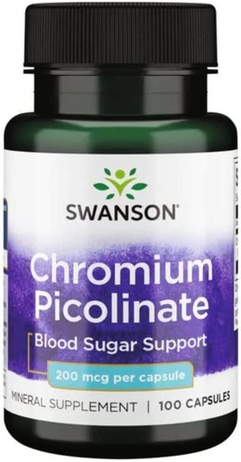 [SW922] Picolinato de cromo 200 mcg 100 cápsulas