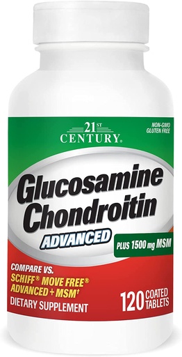 Fórmula avanzada de glucosamina condroitina y MSM 120 tabletas