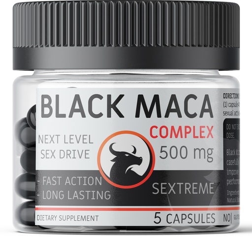 [7753] Maca negra acción inmediata 5 cápsulas - Terramedix