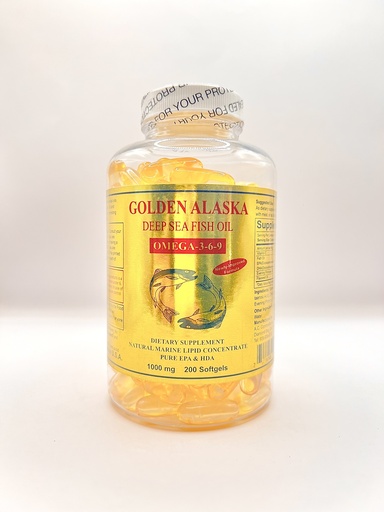 Golden Alaska  Omega 3-6-9 1000 mg 200 cápsulas blandas