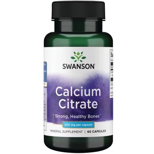 [SW1188] Citrato de calcio 200 mg 60 cápsulas